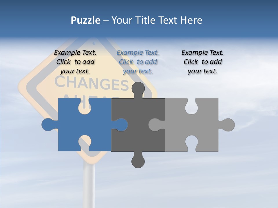 Background Roadsign Idea PowerPoint Template