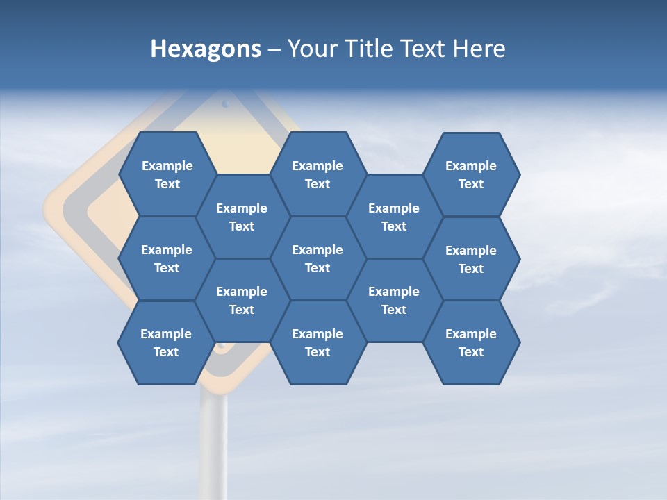 Background Roadsign Idea PowerPoint Template