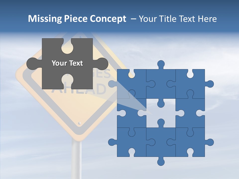 Background Roadsign Idea PowerPoint Template