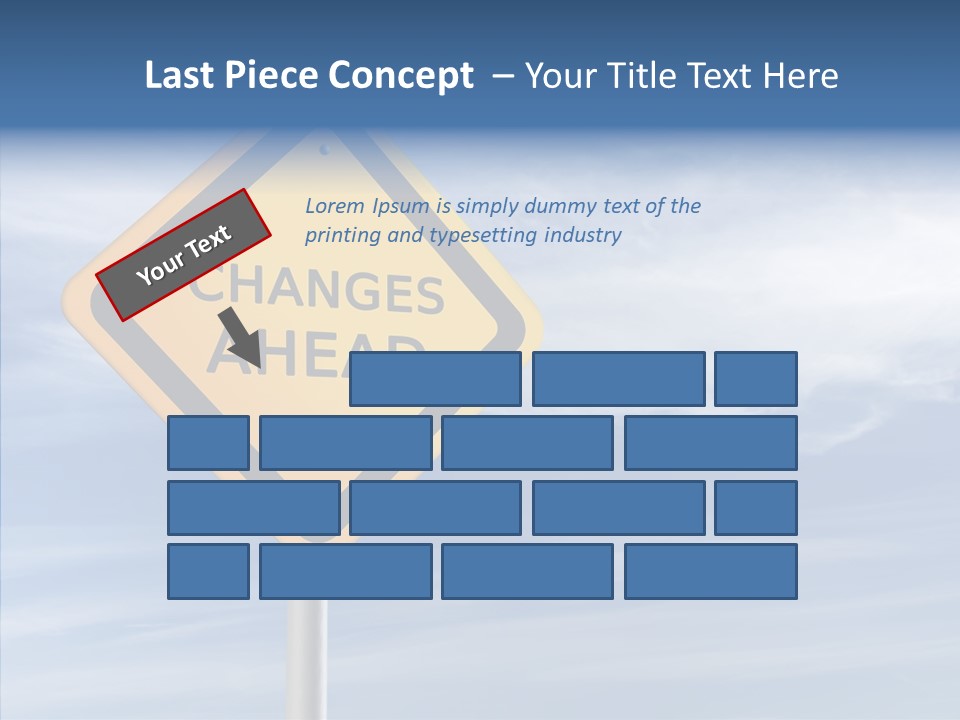 Background Roadsign Idea PowerPoint Template