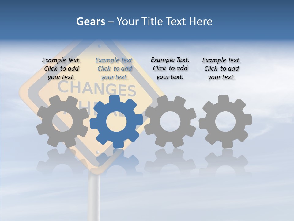 Background Roadsign Idea PowerPoint Template