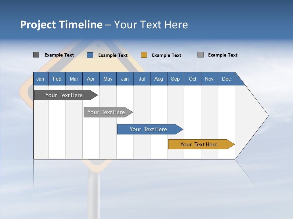 Background Roadsign Idea PowerPoint Template
