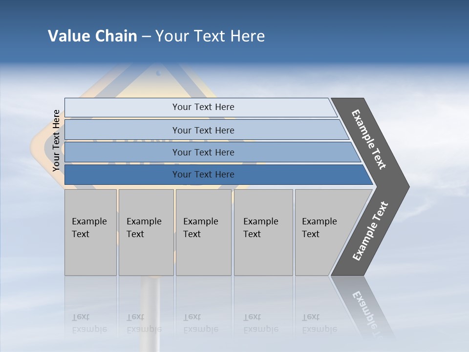 Background Roadsign Idea PowerPoint Template