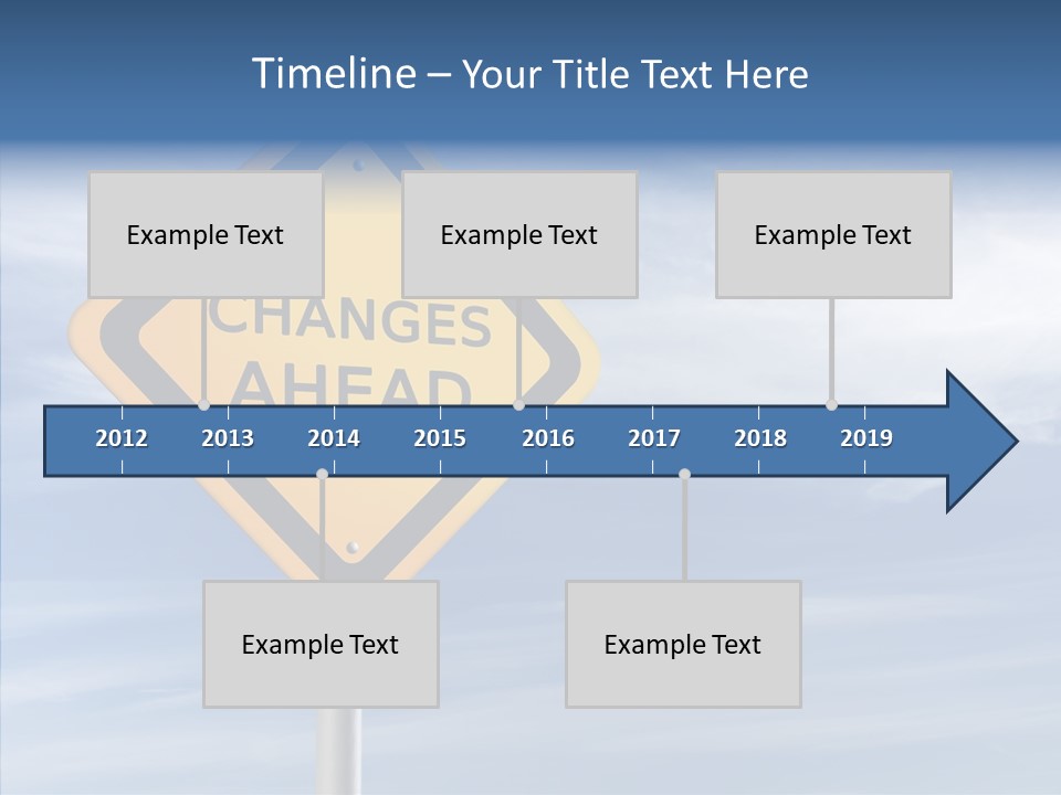 Background Roadsign Idea PowerPoint Template