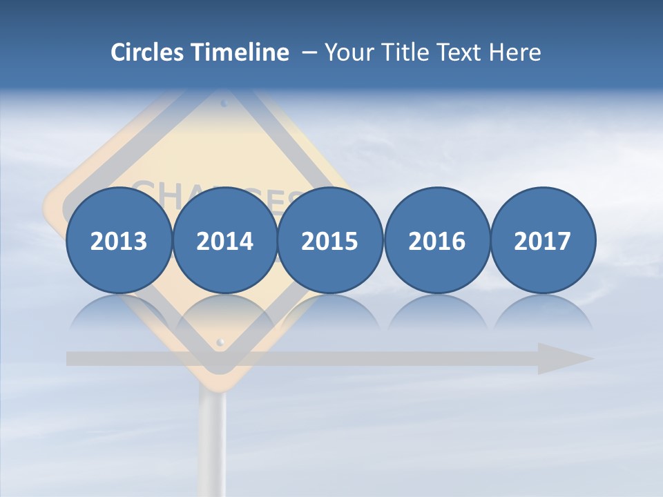 Background Roadsign Idea PowerPoint Template