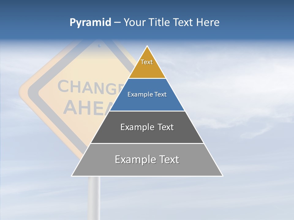 Background Roadsign Idea PowerPoint Template