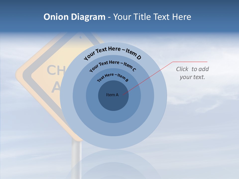 Background Roadsign Idea PowerPoint Template