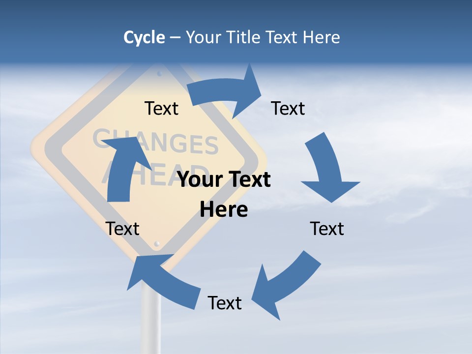 Background Roadsign Idea PowerPoint Template