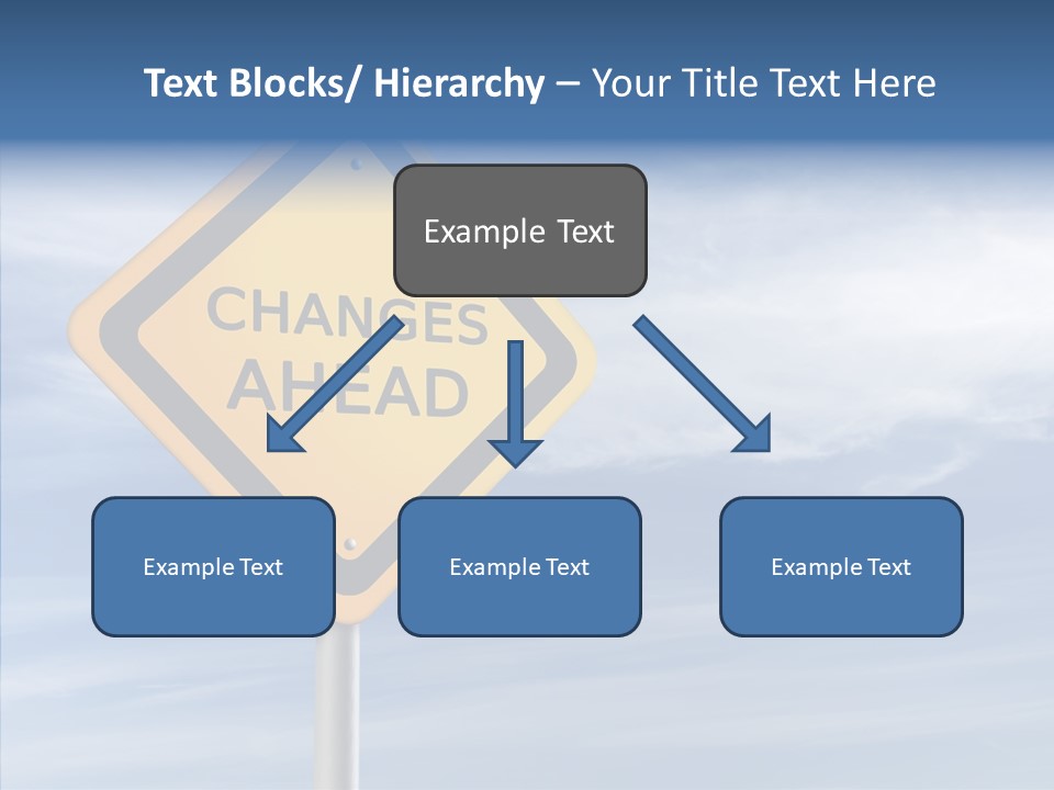 Background Roadsign Idea PowerPoint Template