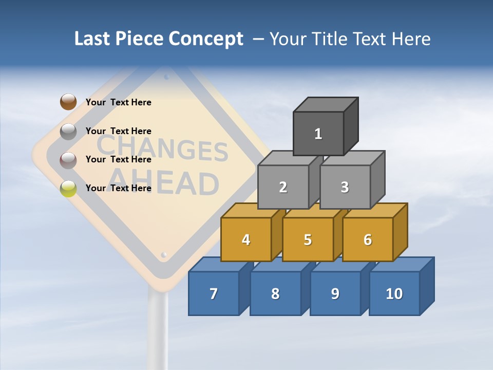 Background Roadsign Idea PowerPoint Template