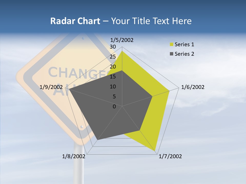 Background Roadsign Idea PowerPoint Template