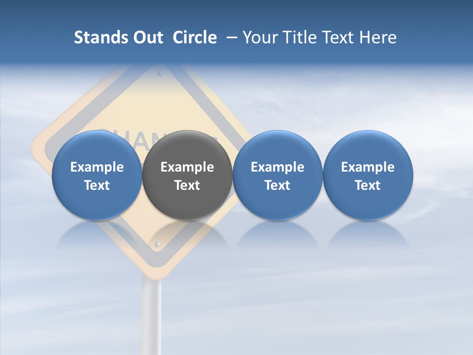 Background Roadsign Idea PowerPoint Template