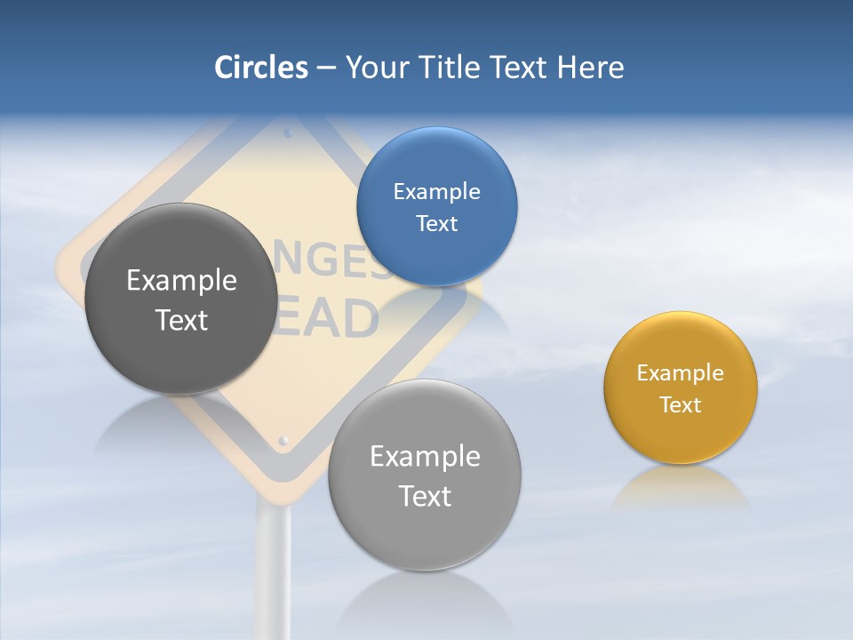 Background Roadsign Idea PowerPoint Template