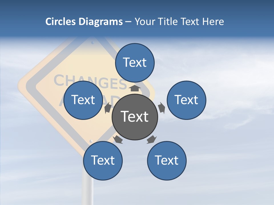 Background Roadsign Idea PowerPoint Template