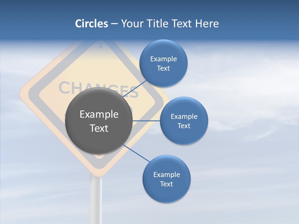 Background Roadsign Idea PowerPoint Template