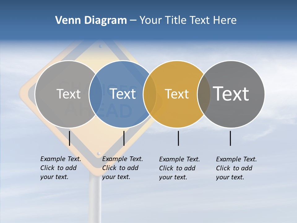 Background Roadsign Idea PowerPoint Template