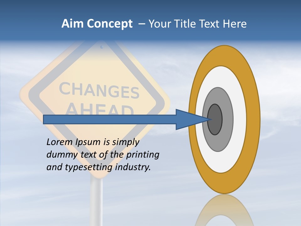 Background Roadsign Idea PowerPoint Template