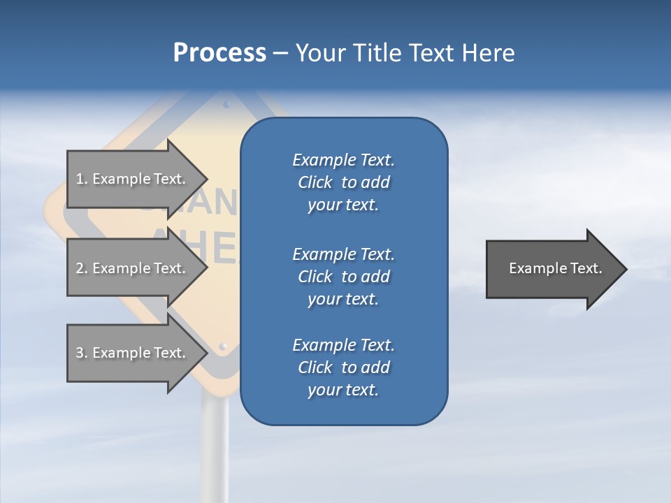 Background Roadsign Idea PowerPoint Template