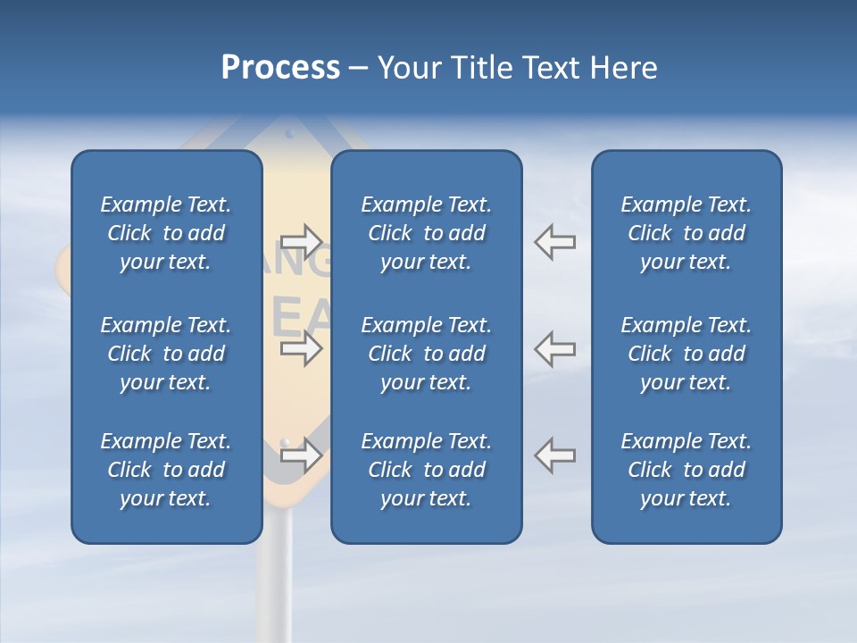 Background Roadsign Idea PowerPoint Template