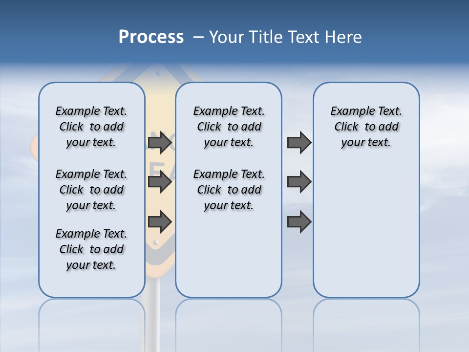 Background Roadsign Idea PowerPoint Template