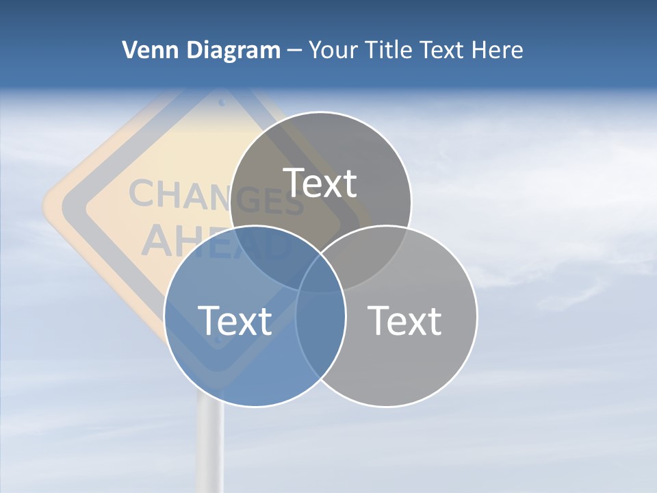 Background Roadsign Idea PowerPoint Template