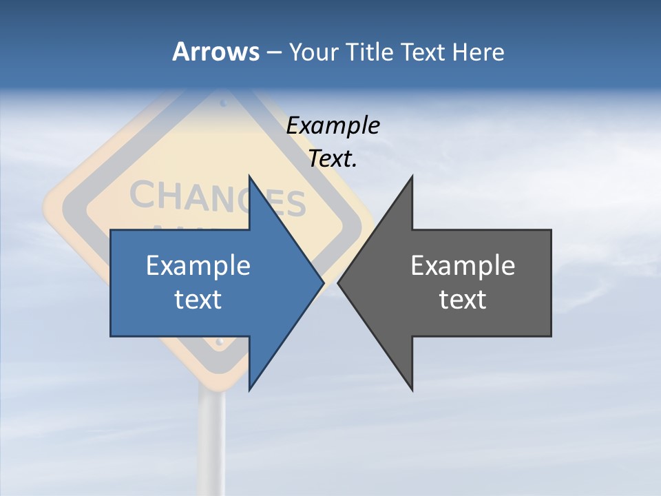 Background Roadsign Idea PowerPoint Template