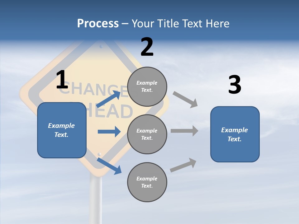 Background Roadsign Idea PowerPoint Template