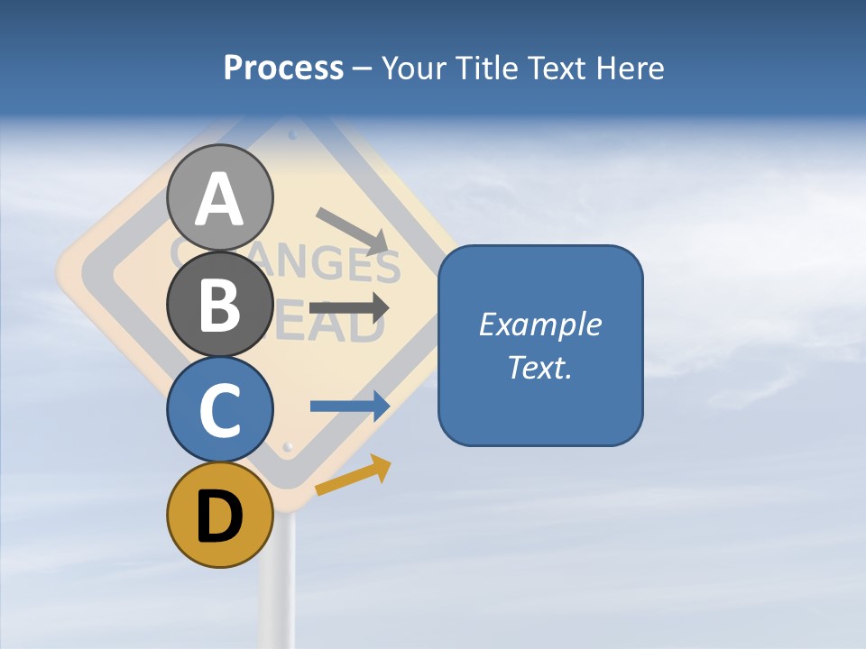Background Roadsign Idea PowerPoint Template