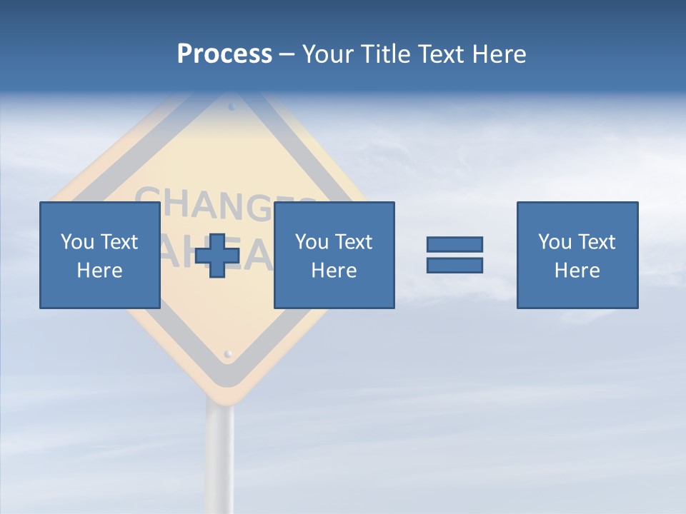 Background Roadsign Idea PowerPoint Template
