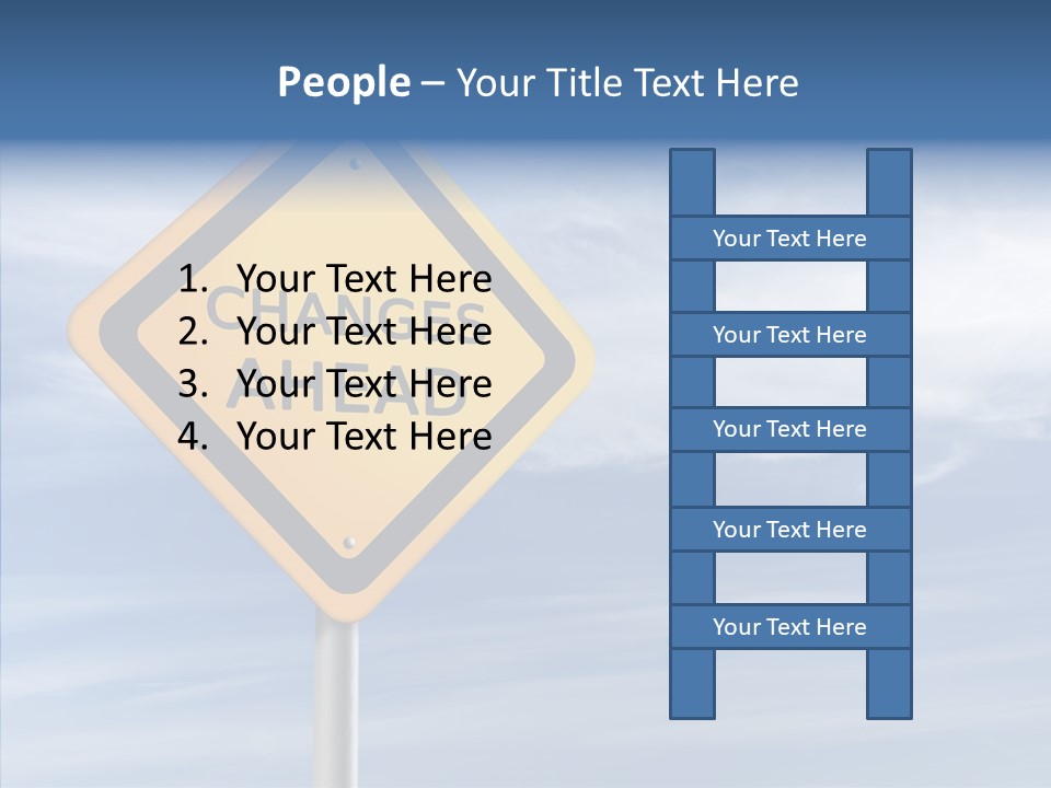 Background Roadsign Idea PowerPoint Template