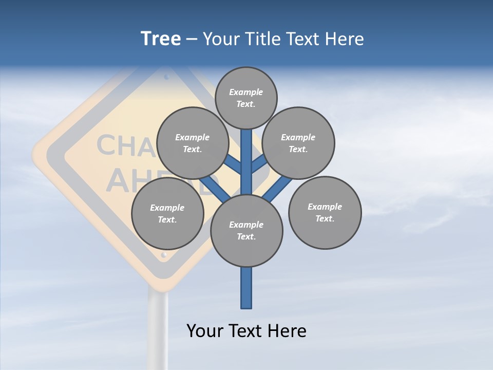 Background Roadsign Idea PowerPoint Template