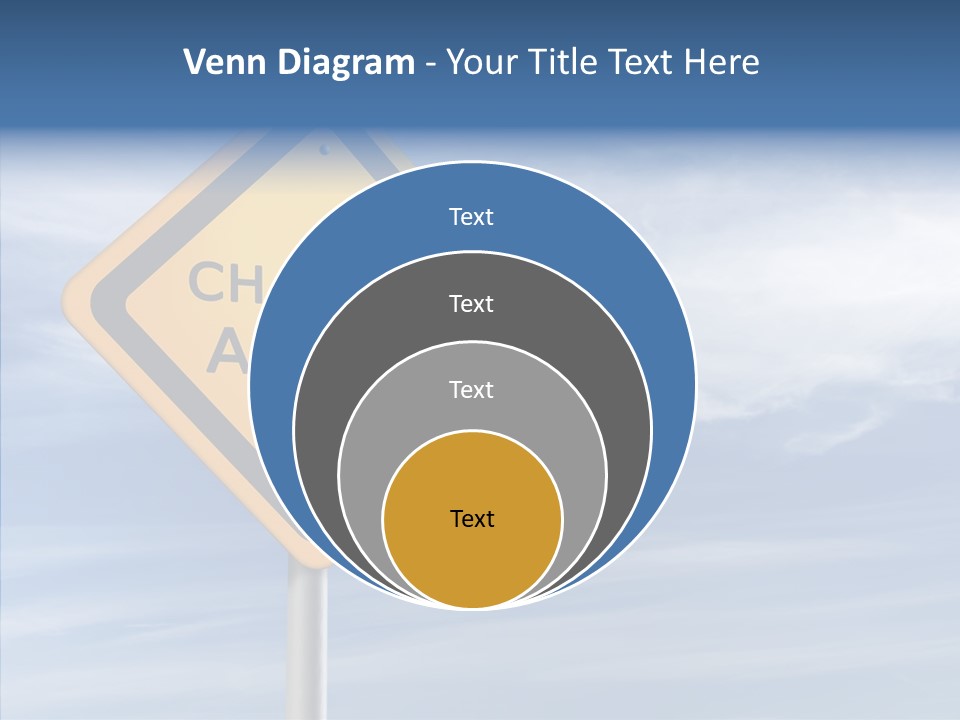 Background Roadsign Idea PowerPoint Template