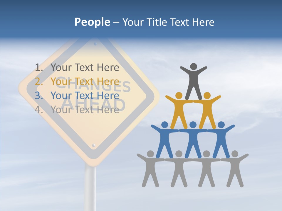 Background Roadsign Idea PowerPoint Template