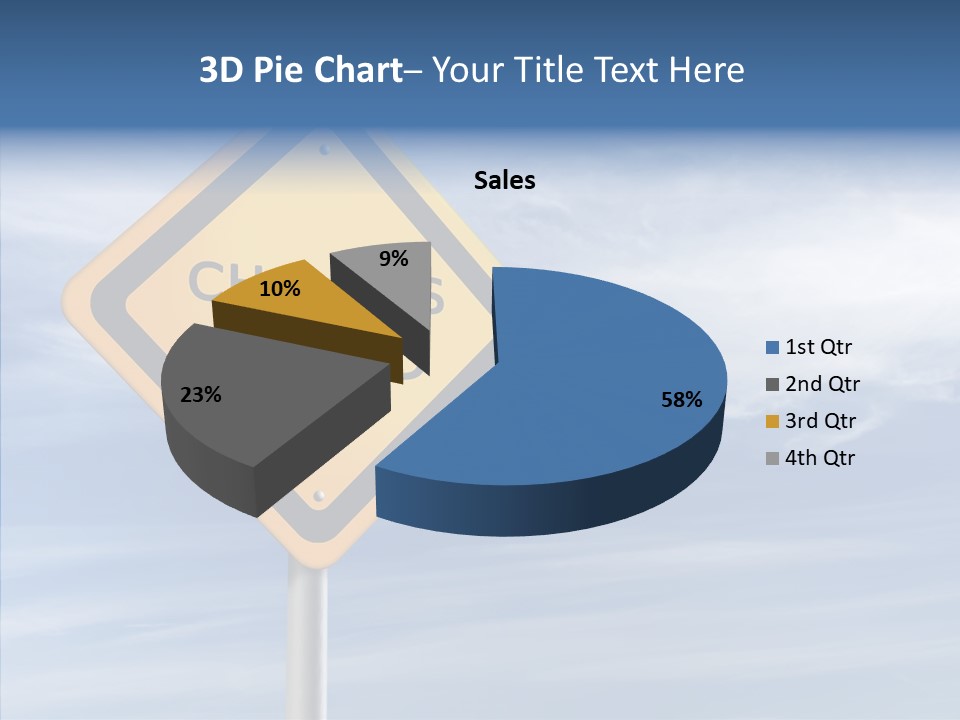Background Roadsign Idea PowerPoint Template
