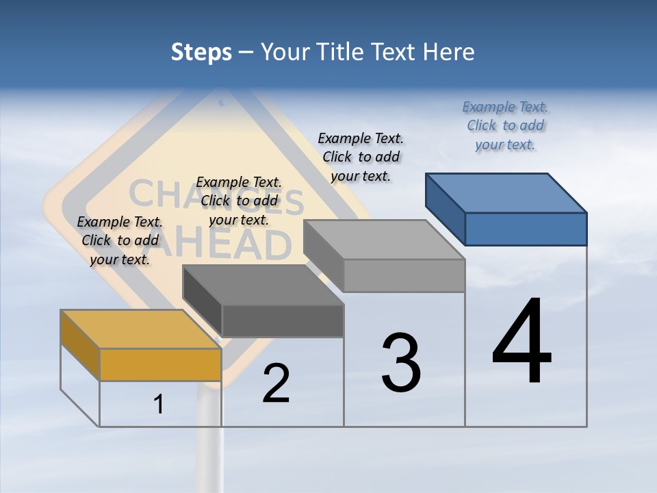 Background Roadsign Idea PowerPoint Template