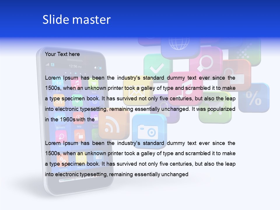 Button Talk Telecommunication PowerPoint Template