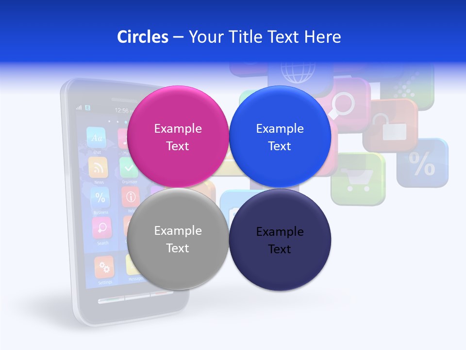 Button Talk Telecommunication PowerPoint Template
