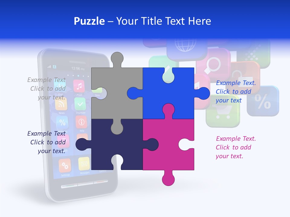 Button Talk Telecommunication PowerPoint Template