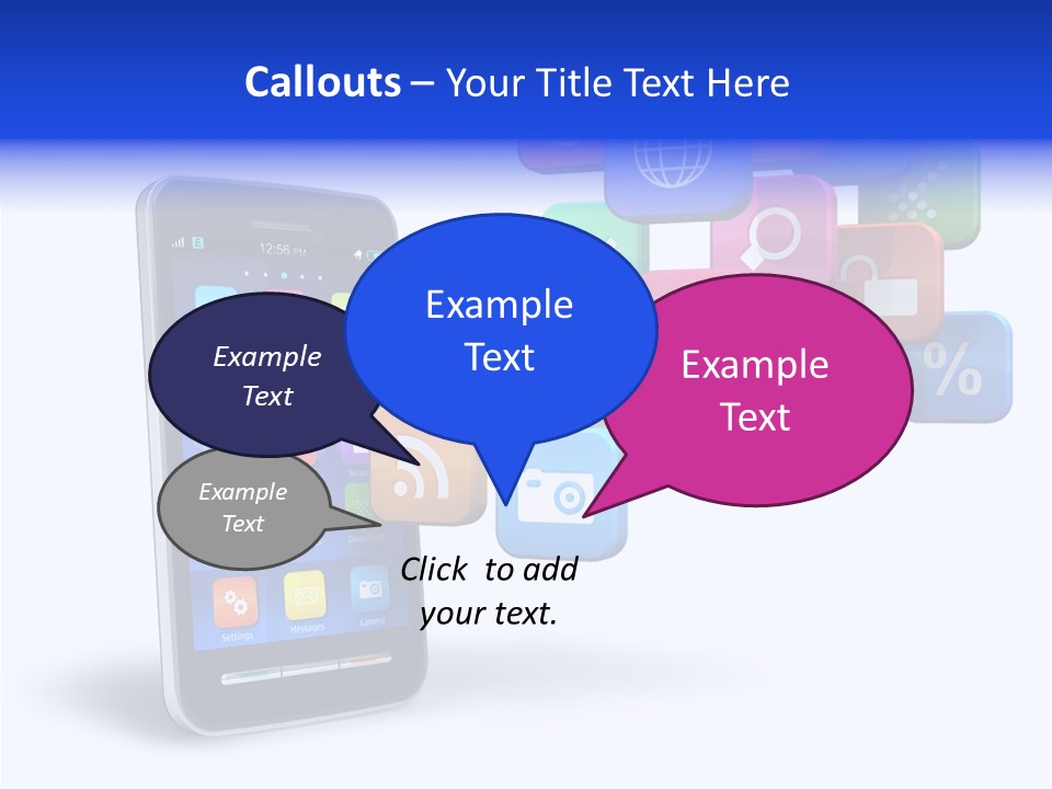 Button Talk Telecommunication PowerPoint Template