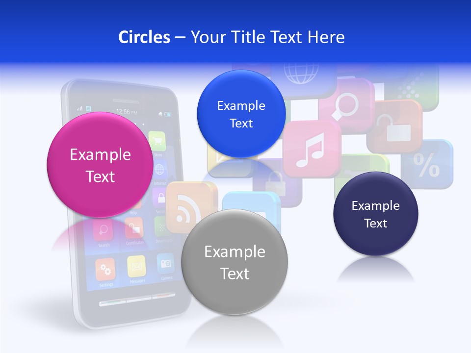 Button Talk Telecommunication PowerPoint Template