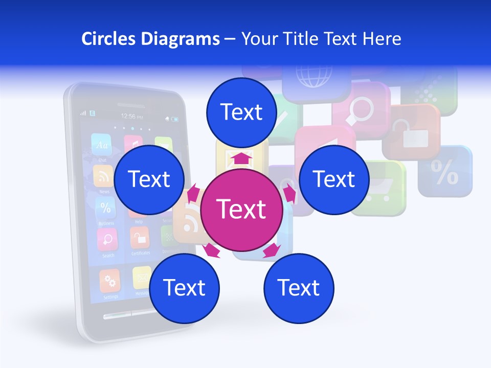 Button Talk Telecommunication PowerPoint Template