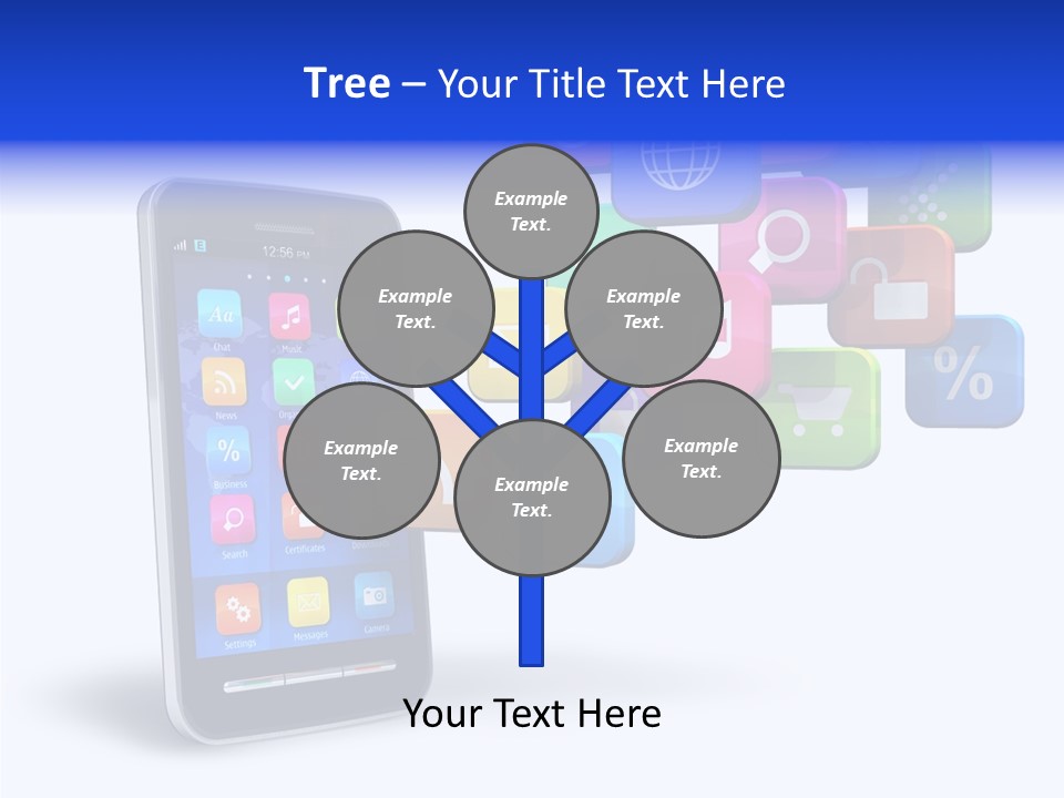 Button Talk Telecommunication PowerPoint Template
