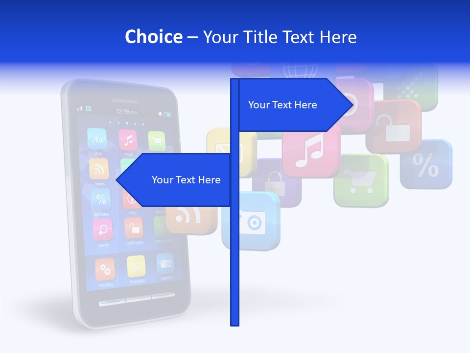 Button Talk Telecommunication PowerPoint Template