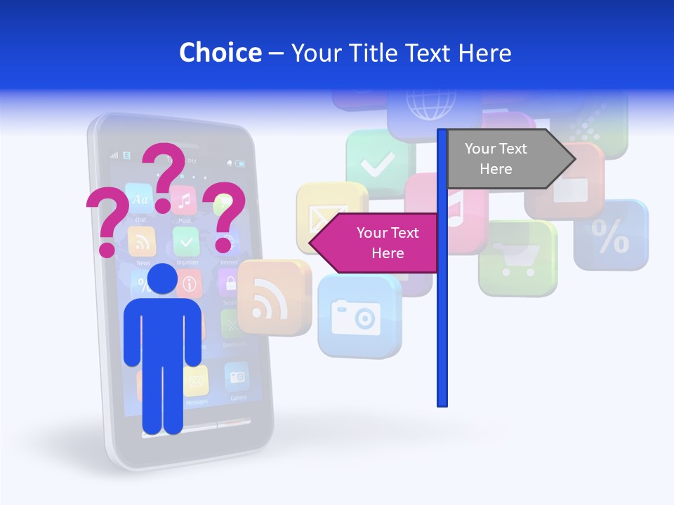 Button Talk Telecommunication PowerPoint Template