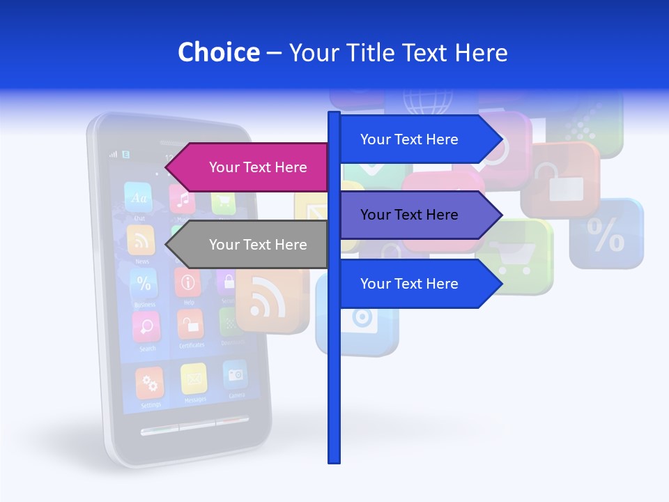 Button Talk Telecommunication PowerPoint Template
