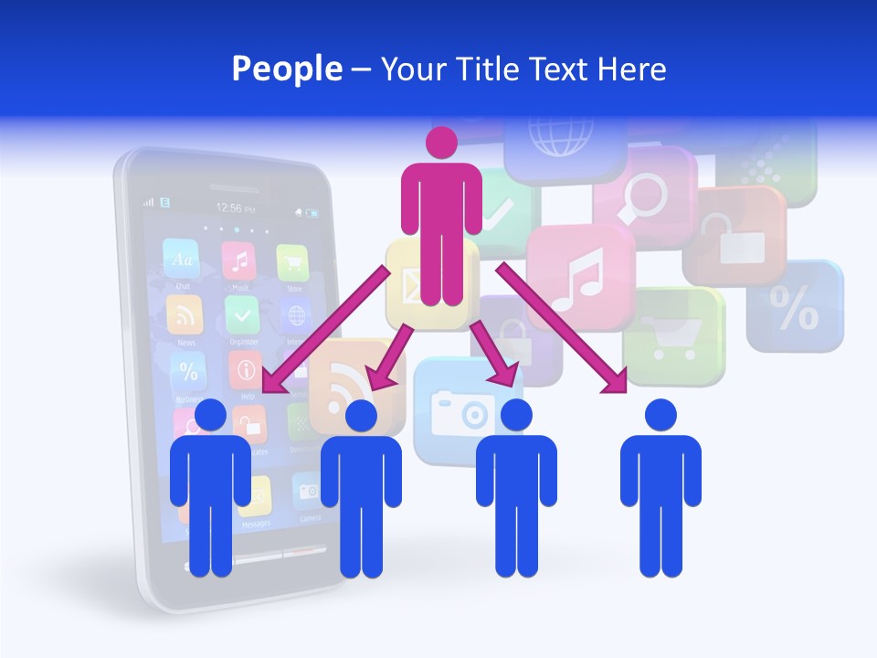 Button Talk Telecommunication PowerPoint Template