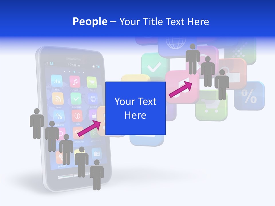 Button Talk Telecommunication PowerPoint Template