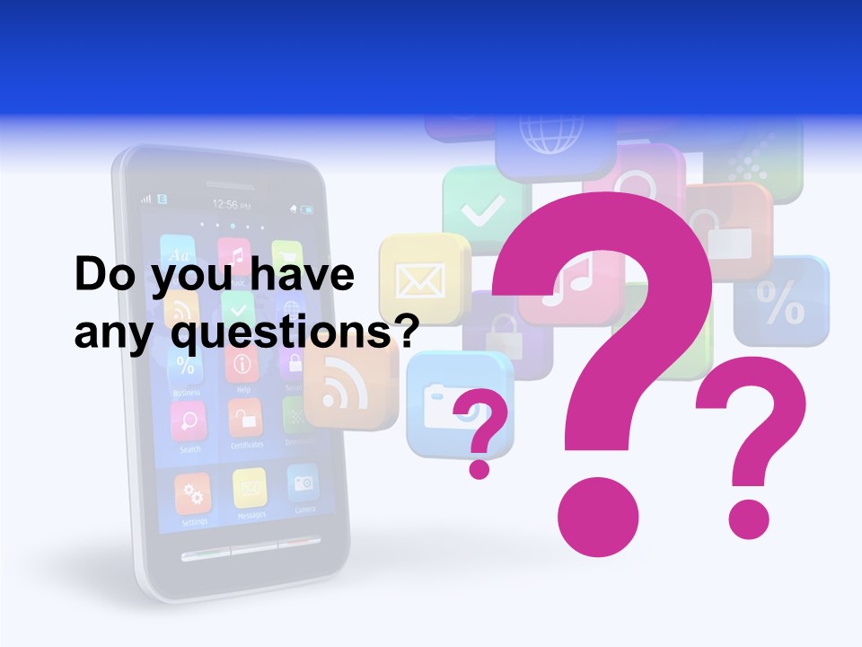 Button Talk Telecommunication PowerPoint Template