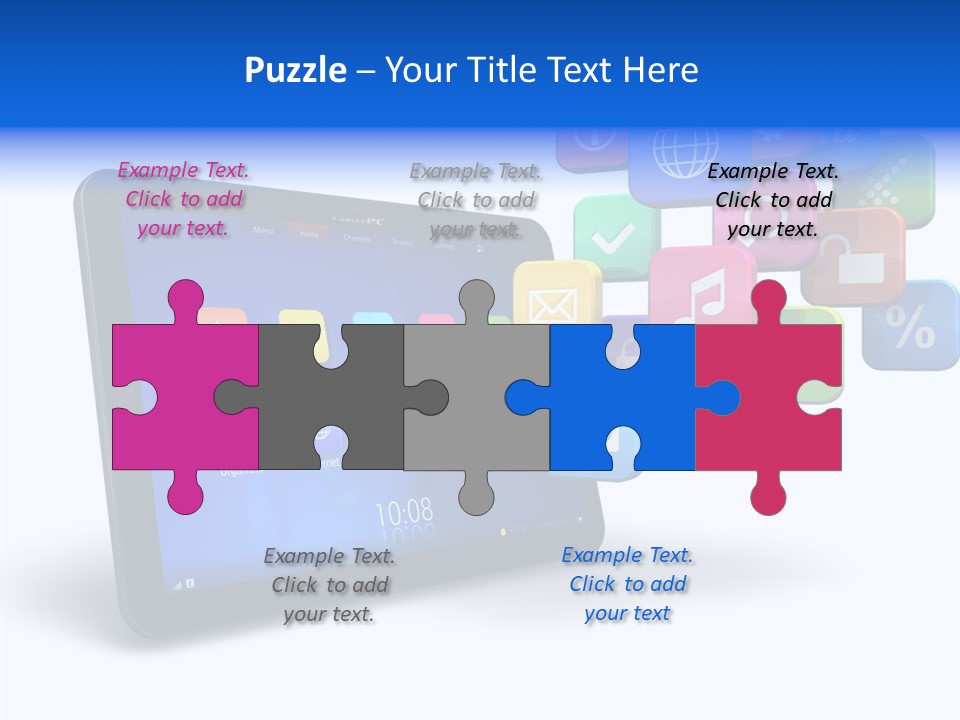 Mobile Computer Laptop PowerPoint Template