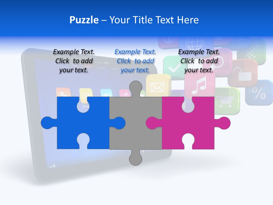 Mobile Computer Laptop PowerPoint Template